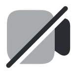Video Slash SVG Icon